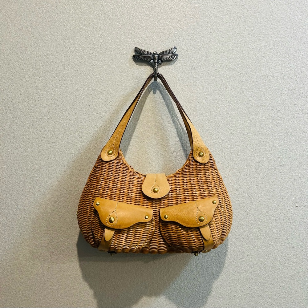 Savoy *Brand New* Cottagecore Wicker Structured Park Picnic Handbag